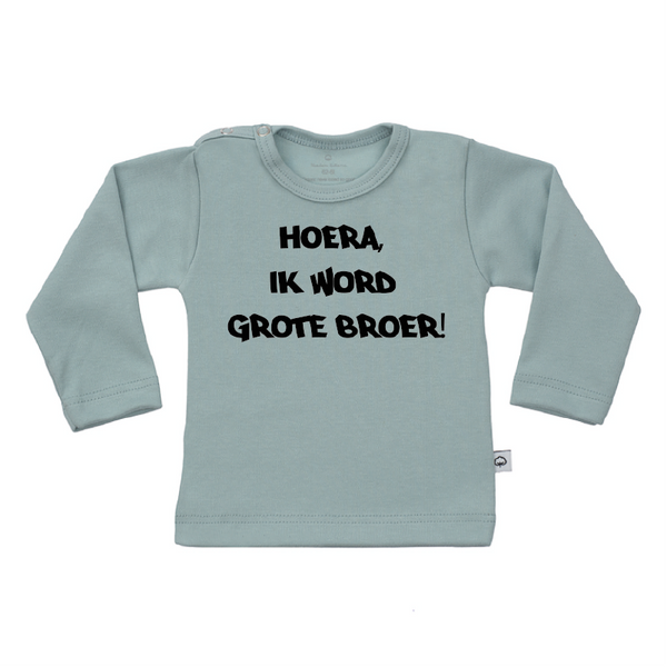 T Shirt hoera ik word grote broer