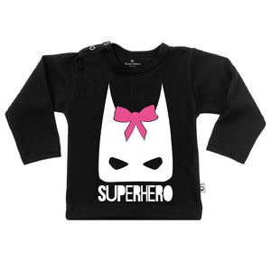 T-Shirt superhero roze