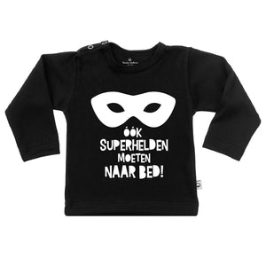 T-Shirt ook superhelden moeten naar bed