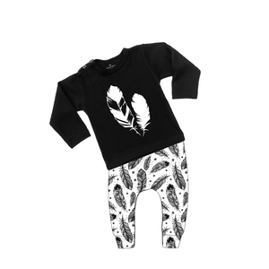 Set Harembroekje Veren zwart