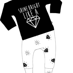 Set Harembroekje Diamant wit