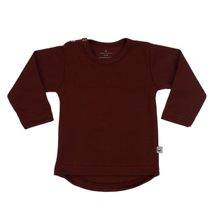 T-Shirt Uni lange Mouw rond