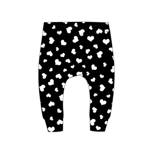 Harembroekje hartjes zwart