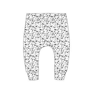 Harembroekje verfspetters Wit