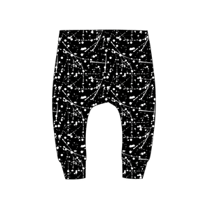 Harembroekje verfspetters Zwart