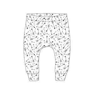 Harembroekje Pijlen wit