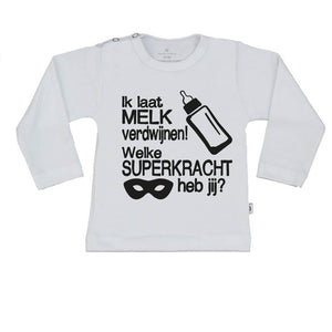 T-Shirt ik laat melk verdwijnen welke superkracht heb jij