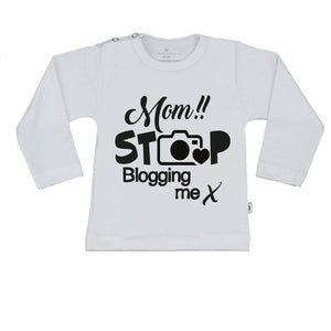 T-Shirt mom stop blogging me