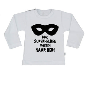 T-Shirt ook superhelden moeten naar bed