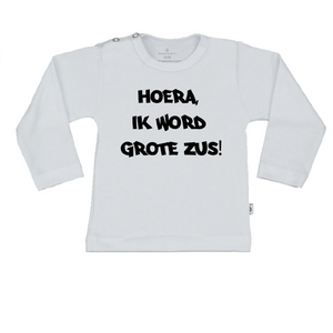 T-Shirt hoera ik word grote zus